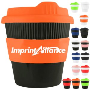 8 oz. Reusable PP & Silicone Coffee Cup – Multi Colors