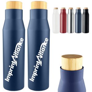 20 oz. Stainless Steel Bottle with Bamboo Lid