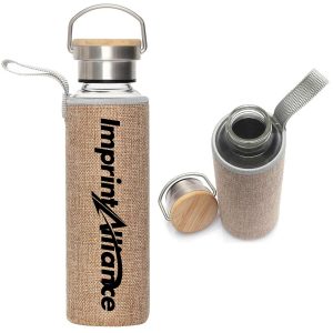 19 oz. Stainless Steel Bottle with Linen Sleeve