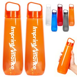 25 oz. Plastic Water Bottle with Carry Handle Lid