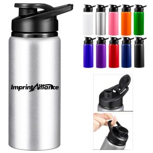 20 oz. Stainless Steel Sports Bottle with Straw Lid