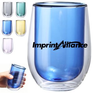 14 oz. Double Wall Glass Cup for Hot and Cold Drinks