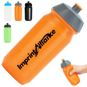17 oz. Sports Water Bottle with Push Cap Lid