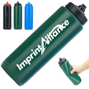 34 oz. Large Sports Water Bottle with Push Cap