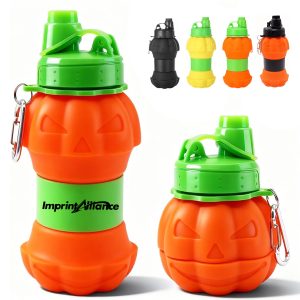18.6 oz. Halloween Pumpkin Water Bottle with Handle