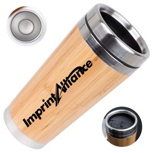 12 oz. Bamboo Stainless Steel Insulated Travel Tumbler