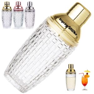 13 oz. Glass Cocktail Shaker with Stainless Steel Lid
