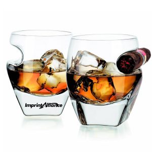11 oz. Wave Grip Whiskey Glass with Curved Design