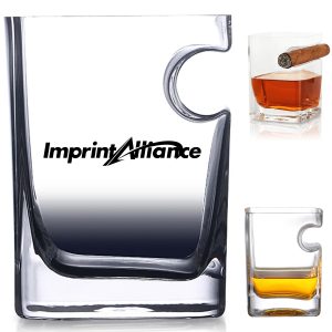 11 oz. Square Wave Whiskey Glass with Modern Grip