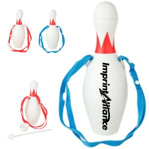 Bowling Pin Shaped Water Bottle with Strap