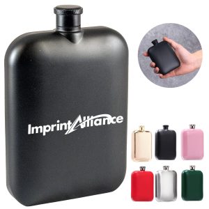 6 oz. Stainless Steel Hip Flask with Custom Logo