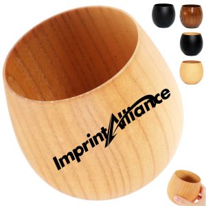 8oz. Wooden Drinking Cup Natural Wood Tumbler for Daily Use
