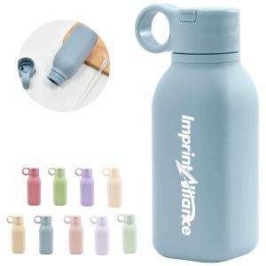 15oz. Portable Straw Water Bottle with Silicone Grip