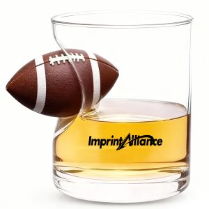 12oz. Embedded Football Glass Cup Creative Sports Drinkware