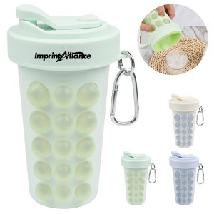 Silicone Ice Mold Tumbler with Straw & Stainless Steel Liner