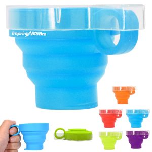 Portable Silicone Collapsible Cup w/ Handle for Outdoor Use