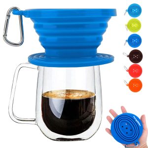 Collapsible Silicone Coffee Dripper Portable Reusable Filter
