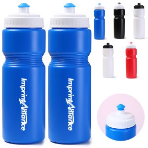 25oz. Sports Squeeze Water Bottle with Push Pull Spout