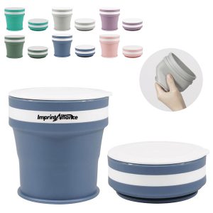 9oz. Collapsible Silicone Cup for Travel Camping & Daily Use