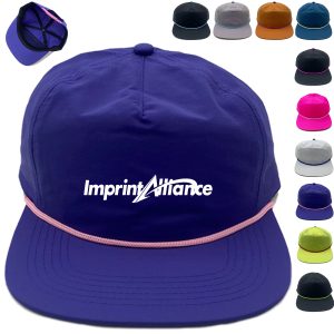 Reflective Nylon Lightweight Sports Cap with Flat Brim