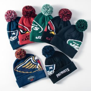 Custom Jacquard Knit Beanie w/ Pom Pom for Winter Promotion