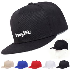 Flat Brim Snapback Baseball Cap with Custom Logo