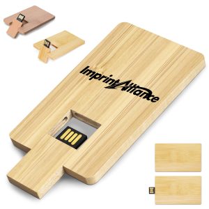 Bamboo Card USB Flash Drive 16GB with Custom Logo
