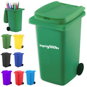 Mini Trash Can Pen Holder with Custom Logo