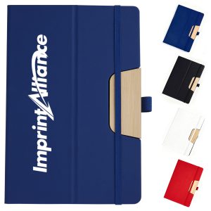 Bamboo Notebook with Built-in Phone Stand