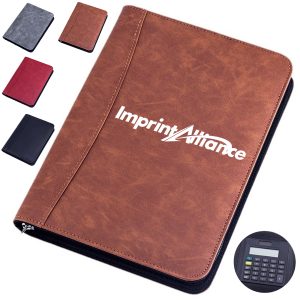 A5 Zippered Refillable Notebook with Calculator