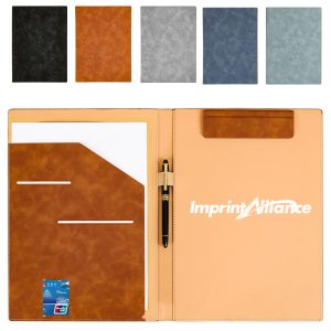 Magnetic PU Leather Portfolio with Notepad Organizer