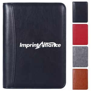 A5 PU Leather Zipper Binder Notebook with Calculator