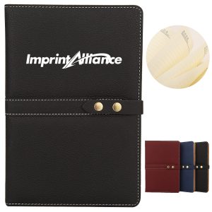 A5 PU Leather Notebook with Strap Closure for Office