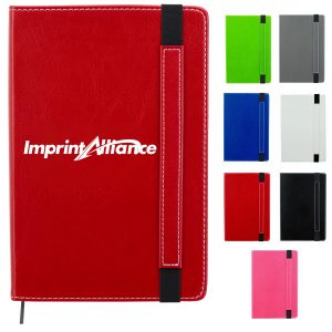 A5 PU Leather Notebook with Elastic Strap and Pen Loop