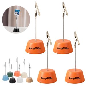 Wooden Memo Holder with Metal Clip