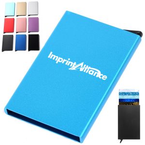 Metal RFID Blocking Automatic Pop-Up Card Holder