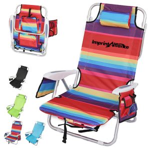 Folding Outdoor Camping Chair With Side Storage Pocket