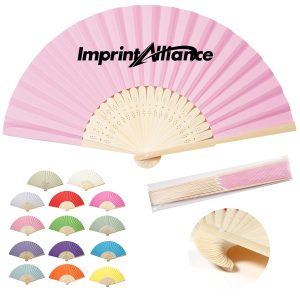 Rainbow Pride Bamboo Folding Hand Fan