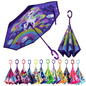 Kids Double Layer Inverted Reverse Umbrella