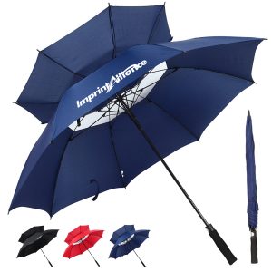 53" Double Canopy Vented Golf Umbrella With Sleeve