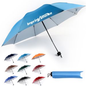 38" Anti UV Silver Coated Folding Sun Rain Travel Umbrella