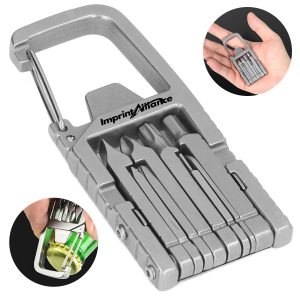 6 In 1 Stainless Steel Carabiner Multi Tool