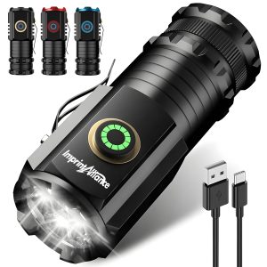 Aluminum LED Flashlight With COB Side Light And Magnet