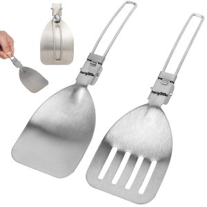 Folding Stainless Steel BBQ Spatula Turner Tool