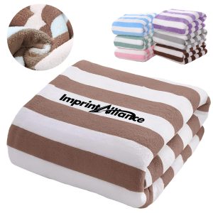 Soft Coral Fleece Bath Towel Absorbent Spa Sheet