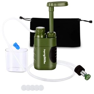 Portable Survival Hand Pump Water Filter Purifier System