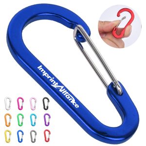 Aluminum D Shape Carabiner Keychain Spring Snap Clip