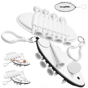 Novelty Flip Flop Shape Golf Tee Carrier Keychain