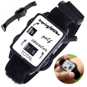 Portable Wrist Watch Golf Score Counter W/ Adjustable Strap