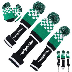 Custom Knitted Pom-Pom Golf Club Head Covers For Woods